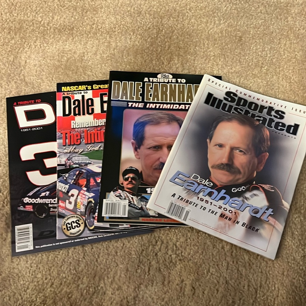 Bundle of 4 Dale Earnhardt magazines